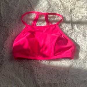 Lululemon See the Sea Swim Top Hot Neon Pink